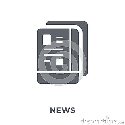 News icon from collection. Vector Illustration