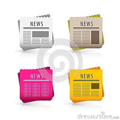 News icons Vector Illustration