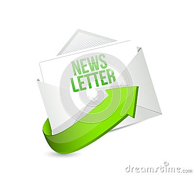 News letter mail or email illustration design Cartoon Illustration