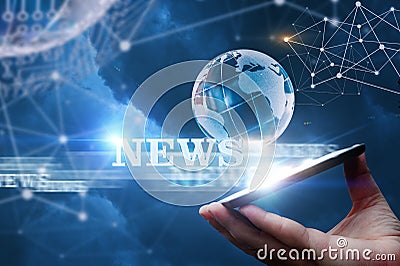 News from the network from . Stock Photo