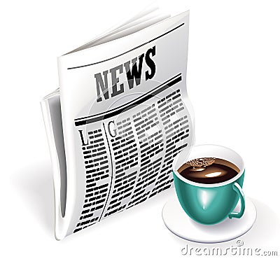 News and newspapers collage Stock Photo