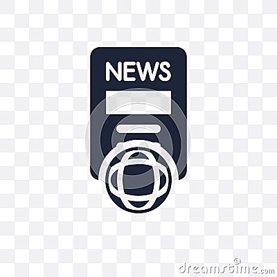 News transparent icon. News symbol design from Political collect Vector Illustration