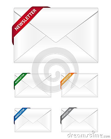 Newsletter icons Vector Illustration