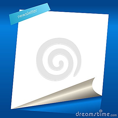 Newsletter template Stock Photo