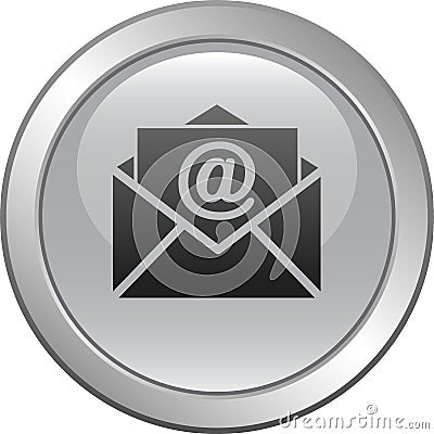 Newsletter web button Vector Illustration