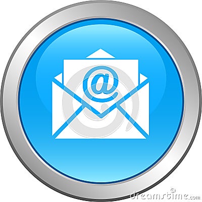 Newsletter web button Vector Illustration