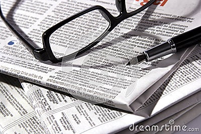 Newspaper Stock Photo