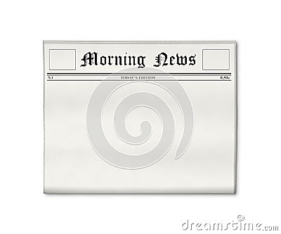 Newspaper blank template Stock Photo