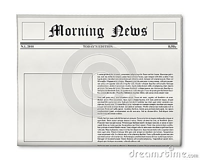 newspaper headline and photo template stock image news headline template