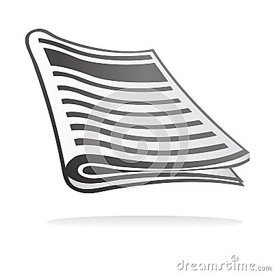 Newspaper icon Vector Illustration