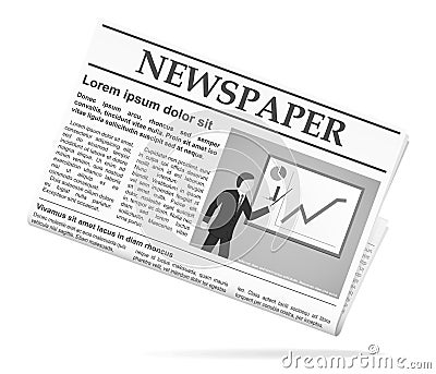 Newspaper icon Vector Illustration