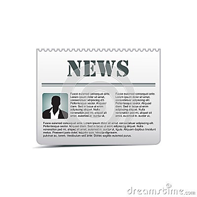 Newspaper icon Vector Illustration