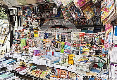 Newspaper at Meknes, Morocco Editorial Stock Photo