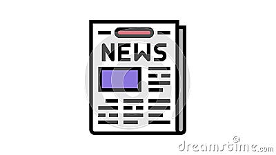 Newspaper with News Articles Line Icon Animation Stock Footage - Video of media, lined: 207677368 Newspaper with News Articles Line Icon Animation Stock Footage - Video of media, lined: 207677368