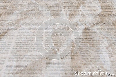 Newspaper with old vintage crumpled texture background Stock Photo