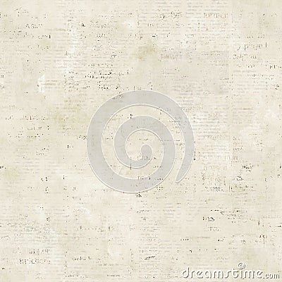 Newspaper seamless pattern with old vintage paper texture background Stock Photo