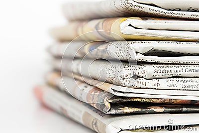 Newspaper Stock Photo