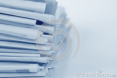 Newspaper Stack Stock Photo