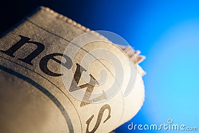 Newspaper title Stock Photo