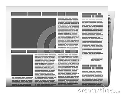 Newspaper vector Vector Illustration