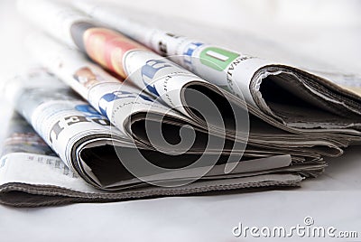 Newspapers Stock Photo