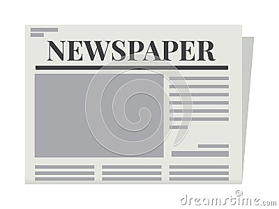 Newspapers template. Isolated Vector Illustration Stock Photo