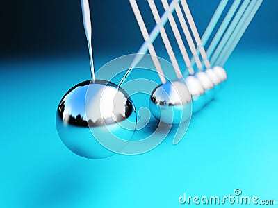 Newton cradle 3d Stock Photo