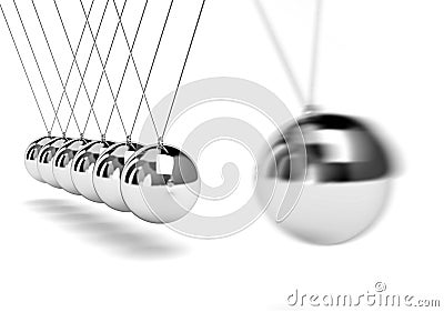 Newton's cradle Stock Photo