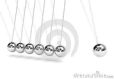 Newton's cradle Stock Photo