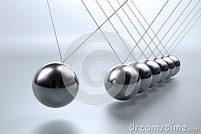 Newton's cradle Stock Photo