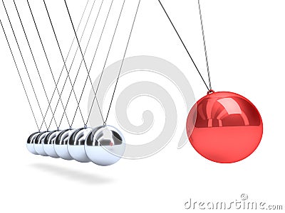 Newton's cradle Stock Photo