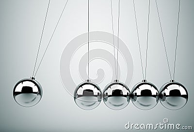 Newton's cradle Stock Photo