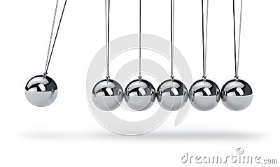 Newton's cradle Stock Photo