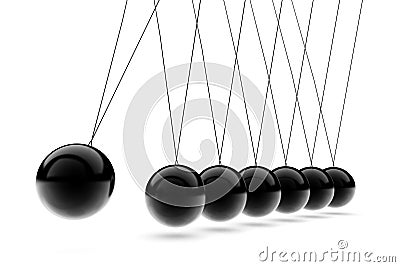 Newton's Cradle Stock Photo