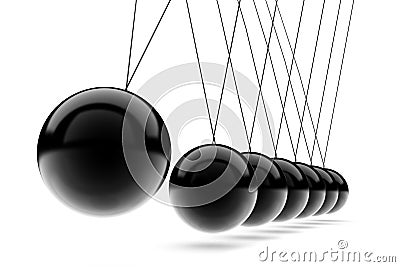 Newton's Cradle Stock Photo