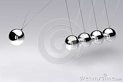 Newtons Cradle Stock Photo