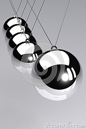 Newtons Cradle Stock Photo