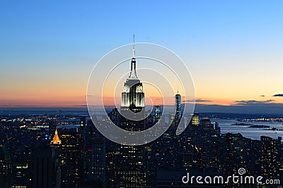 Newyork Aerial View Editorial Stock Photo