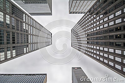 Newyork Skyscapers - from a differrent perspective Stock Photo