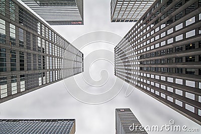 NewYork Skyscarpers - A differrent Perspective Stock Photo