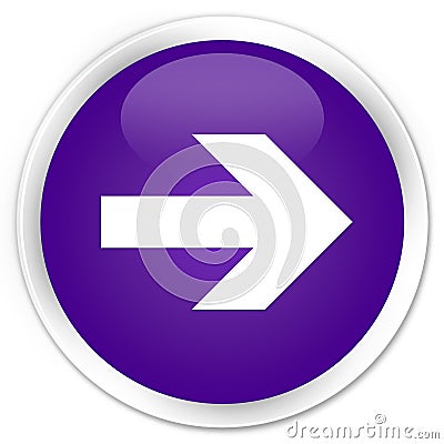Next arrow icon premium purple round button Cartoon Illustration
