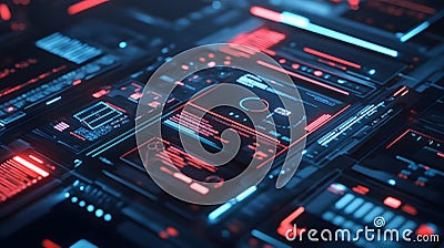 Next-gen AI-powered chatbot with smart automation and digital conversation system Stock Photo