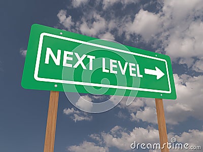 Next level sign Stock Photo