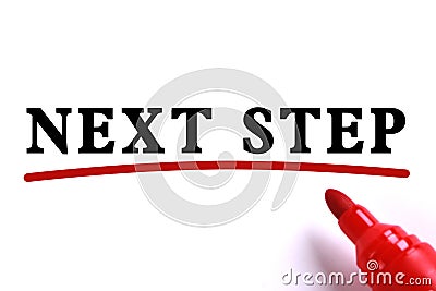 Next Step Concept Stock Photo