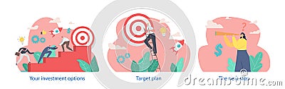 Next Step Target Plan Is A Strategic Roadmap Outlining Specific Actions And Goals Required To Reach The Desired Targets Vector Illustration