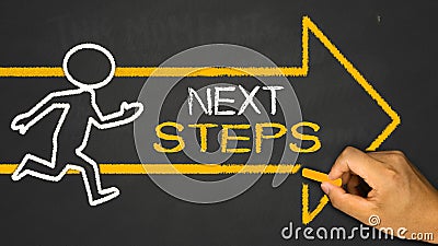 next steps concept Stock Photo