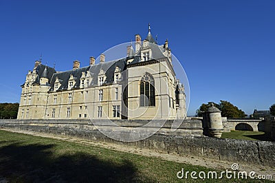 Castle of Ecouen in the northern suburbs of Paris Stock Photo
