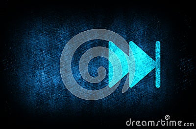 Next track playlist icon abstract blue background illustration digital texture design concept Cartoon Illustration