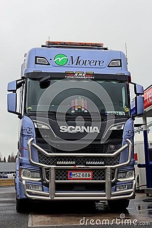 NextGen Scania R520 with Bull Bar Editorial Stock Photo