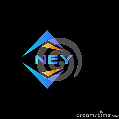 NEY abstract technology logo design on Black background. NEY creative initials letter logo concept Vector Illustration